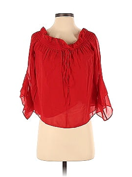 Scripted 3/4 Sleeve Blouse (view 1)