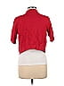 Faded Glory Color Block Solid Red Cardigan Size L - photo 2