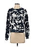 525 America 100% Cotton Color Block Floral Blue Pullover Sweater Size S - photo 1
