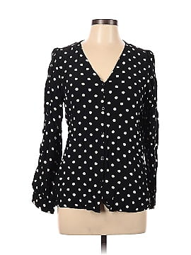 Something Navy Long Sleeve Button-Down Shirt (view 1)