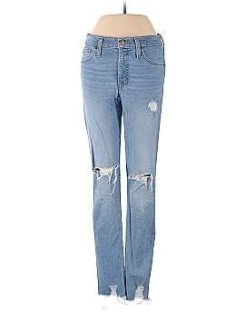 Madewell 9" High-Rise Skinny Jeans in Ontario Wash: Distressed-Hem Edition (view 1)