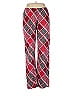 Huf Argyle Plaid Hearts Red Casual Pants Size L - photo 1