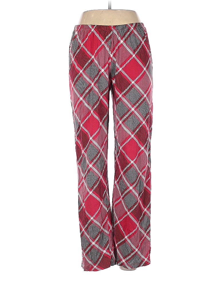Huf Argyle Plaid Hearts Red Casual Pants Size L - photo 1