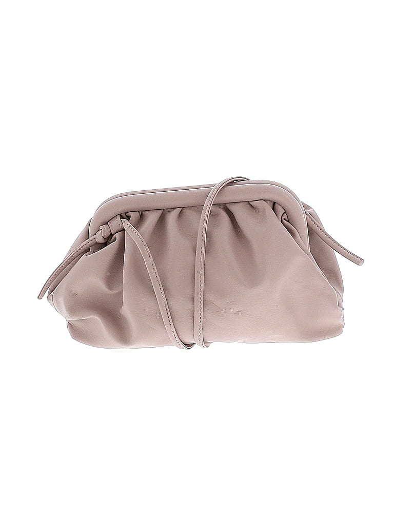 Steve Madden 100 Polyurethane Solid Blush Tan Crossbody Bag One Size