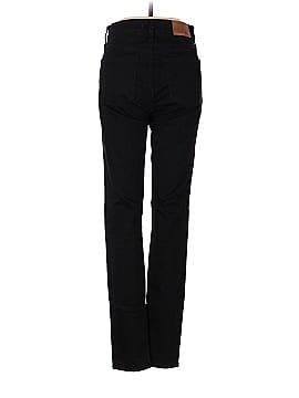 Madewell Tall 9" Mid-Rise Skinny Jeans in ISKO Stay Black&trade; (view 2)