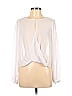 XOXO White Long Sleeve Blouse Size L - photo 1
