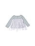 Tea 100% Cotton Silver Gray Long Sleeve Top Size 9-12 mo - photo 2