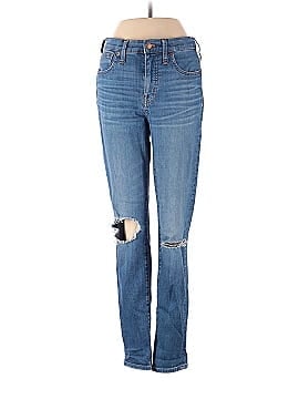 Madewell Tall 9" Mid-Rise Skinny Crop Jeans in Delmar Wash: Eco Edition (view 1)