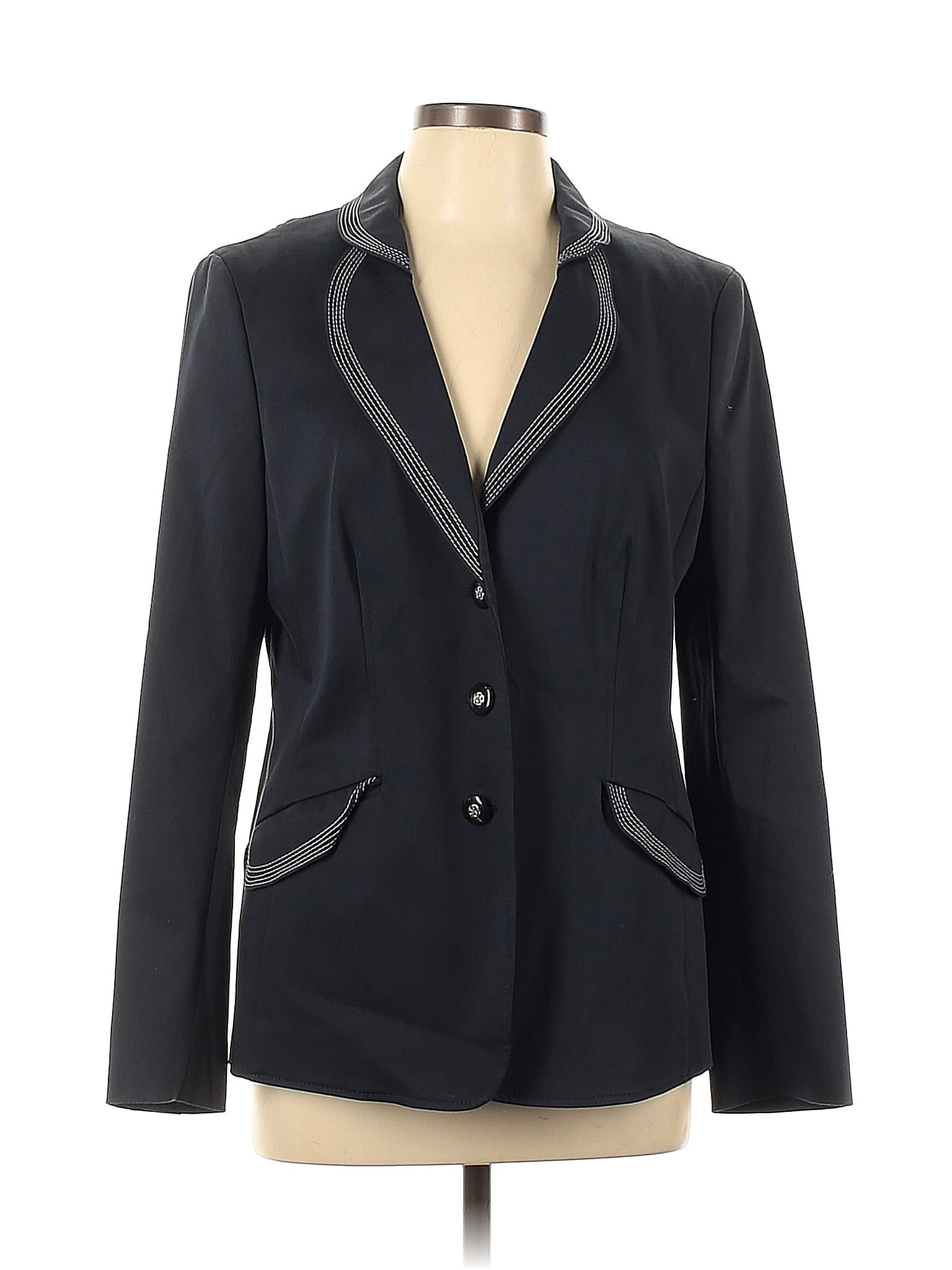 RENA LANGE Solid Blue Blazer Size 12 - 76% off | thredUP