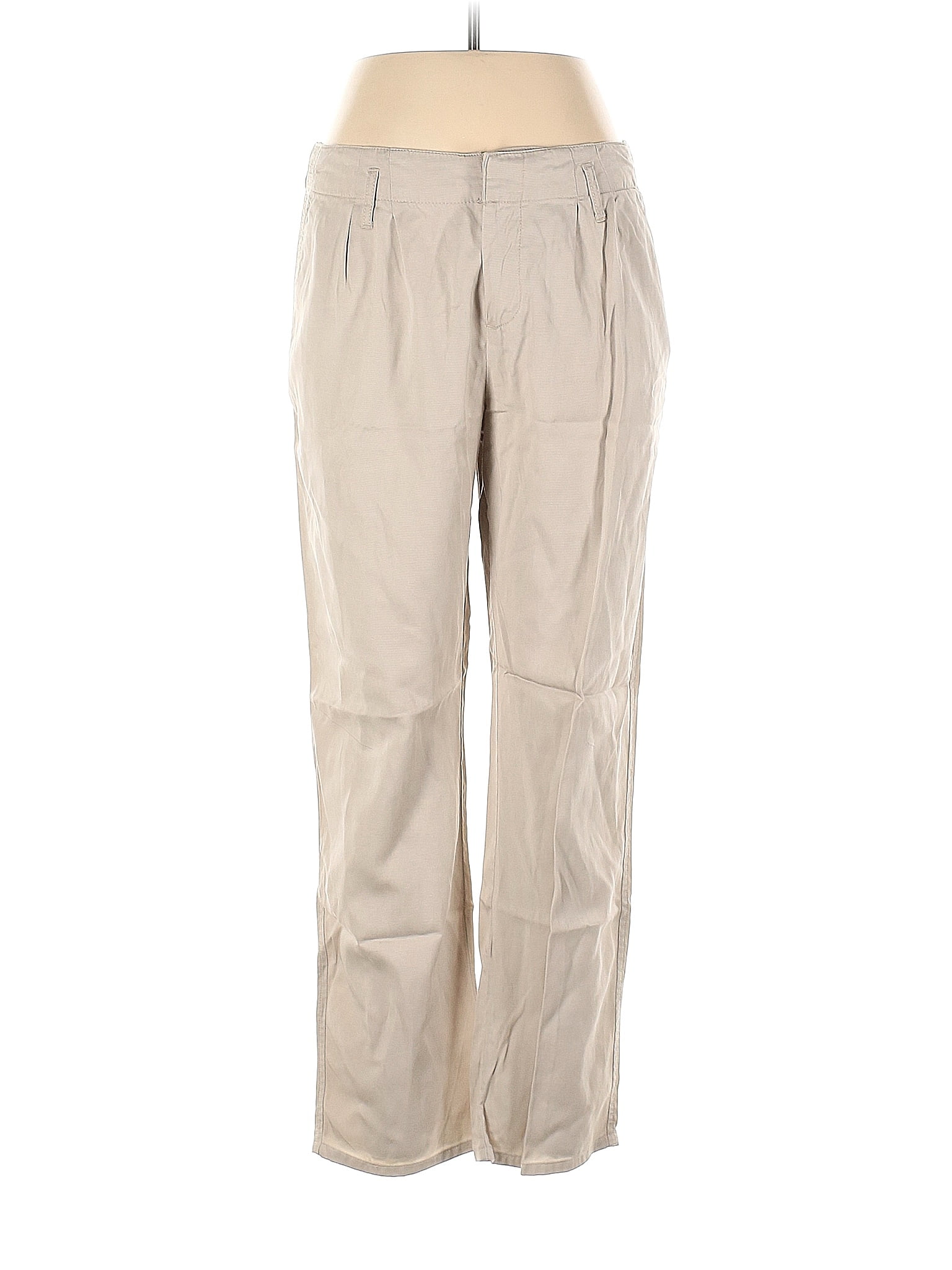 Sahalie Solid Tan Dress Pants Size 12 62 off thredUP