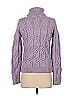 J Brand 100% Wool Color Block Solid Purple Wool Pullover Sweater Size XS - photo 2