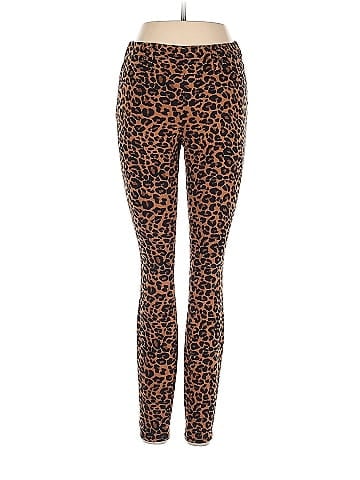 Time and Tru Leopard Print Multi Color Brown Jeggings Size S - 42
