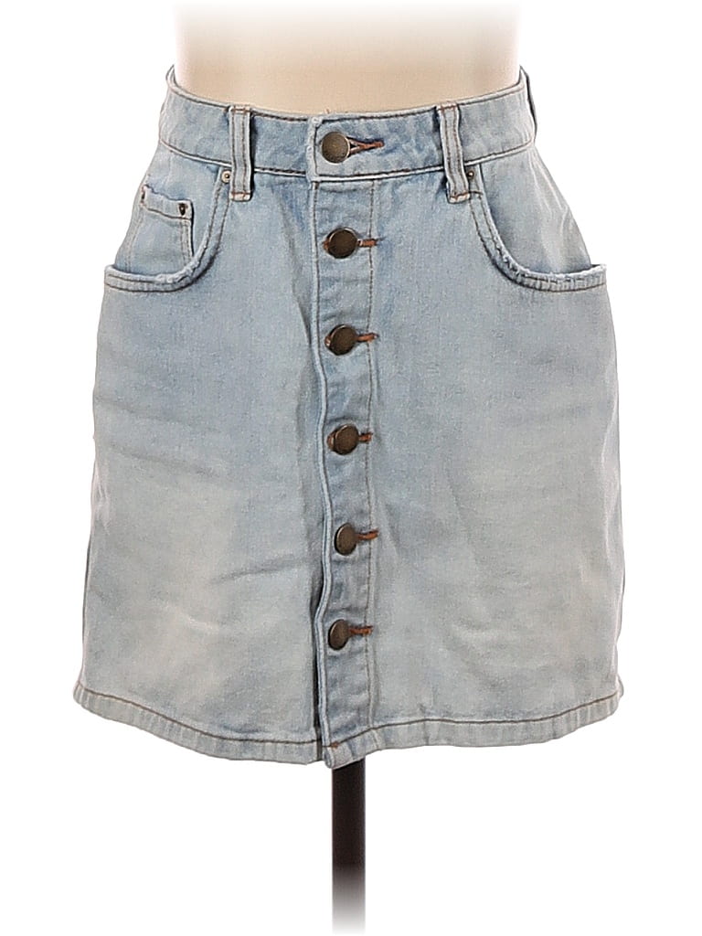 Pre-owned Billabong Denim Skirt In Blue