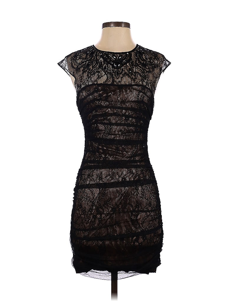 Bebe 100% Nylon Solid Black Cocktail Dress Size XS - 70% off | thredUP