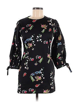 Cynthia Rowley Ruched Tie Sleeve Mini Dress In Bouquet (view 1)