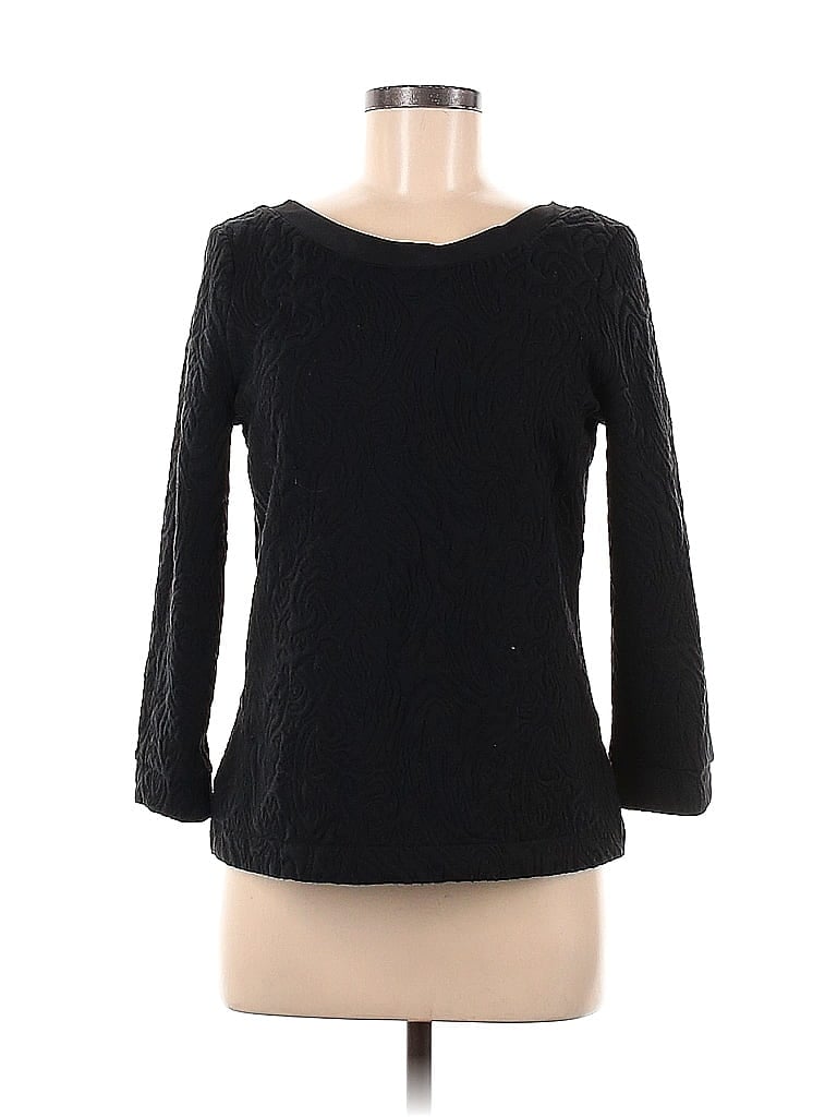 Pre-owned Banana Republic Long Sleeve Blouse In Black