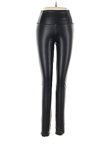 BAGATELLE.CITY 100% Polyurethane Solid Black Faux Leather Pants Size S -  77% off