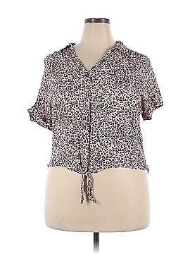 Candie's Short Sleeve Button-Down Shirt (view 1)