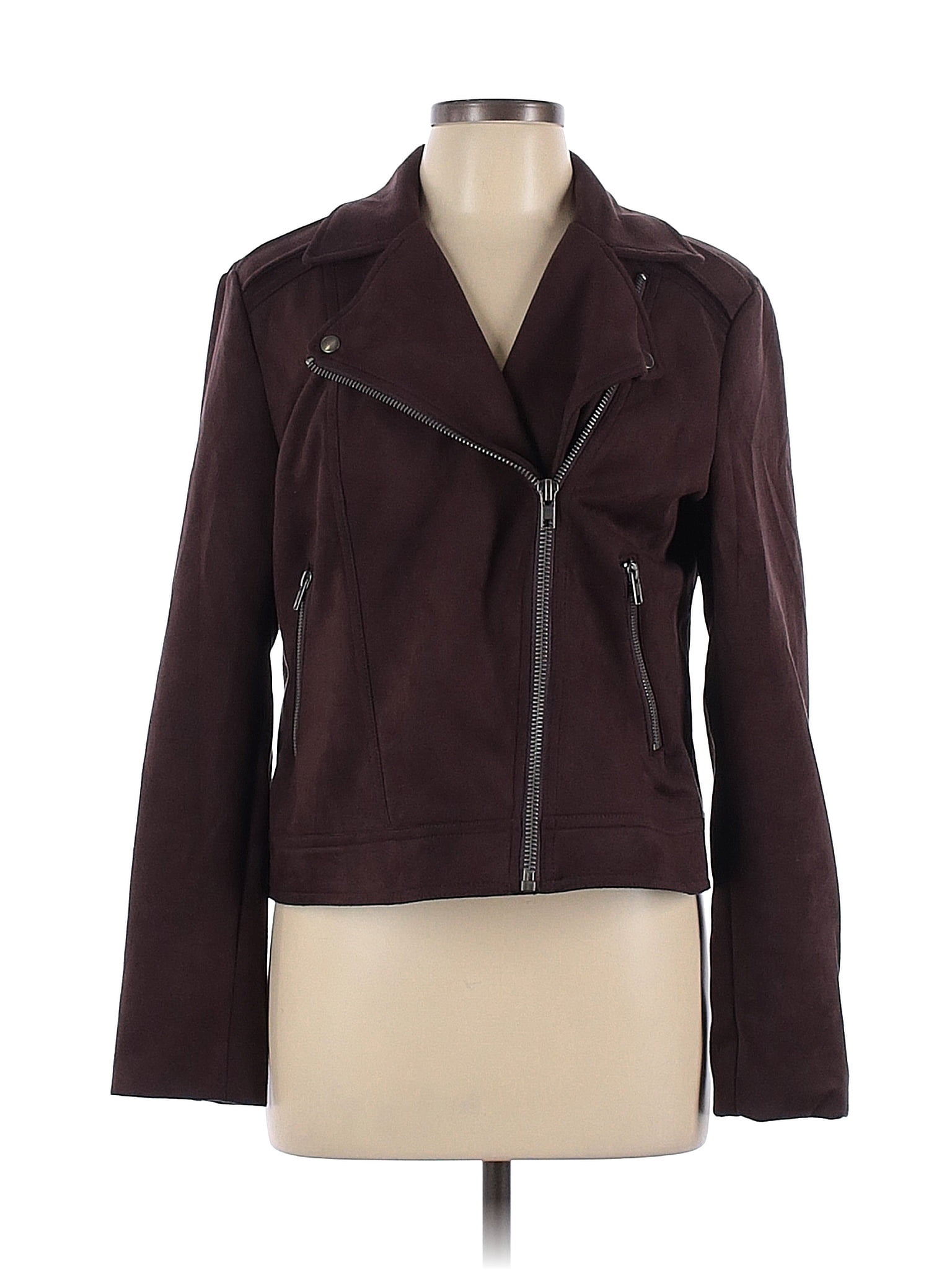 Philosophy apparel faux clearance suede moto jacket