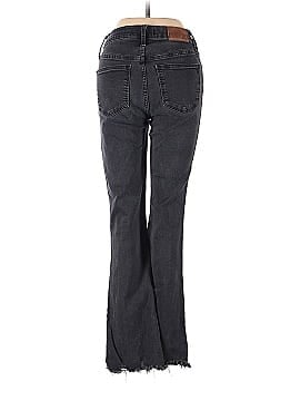 Madewell Tall Cali Demi-Boot Jeans in Berkeley Black: Chewed-Hem Edition (view 2)