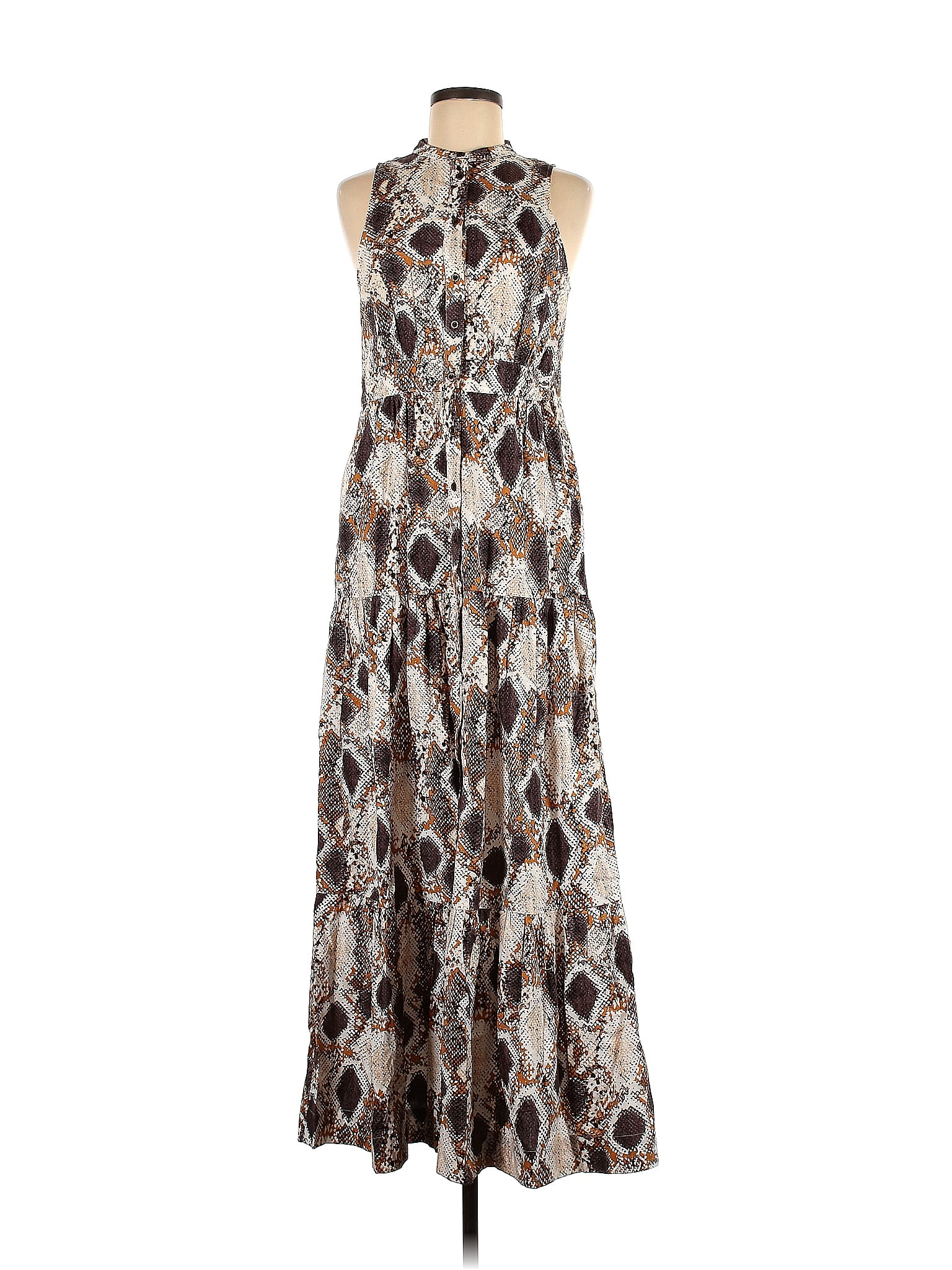 Maeve by Anthropologie 100% Cotton Tortoise Snake Print Paisley Baroque ...