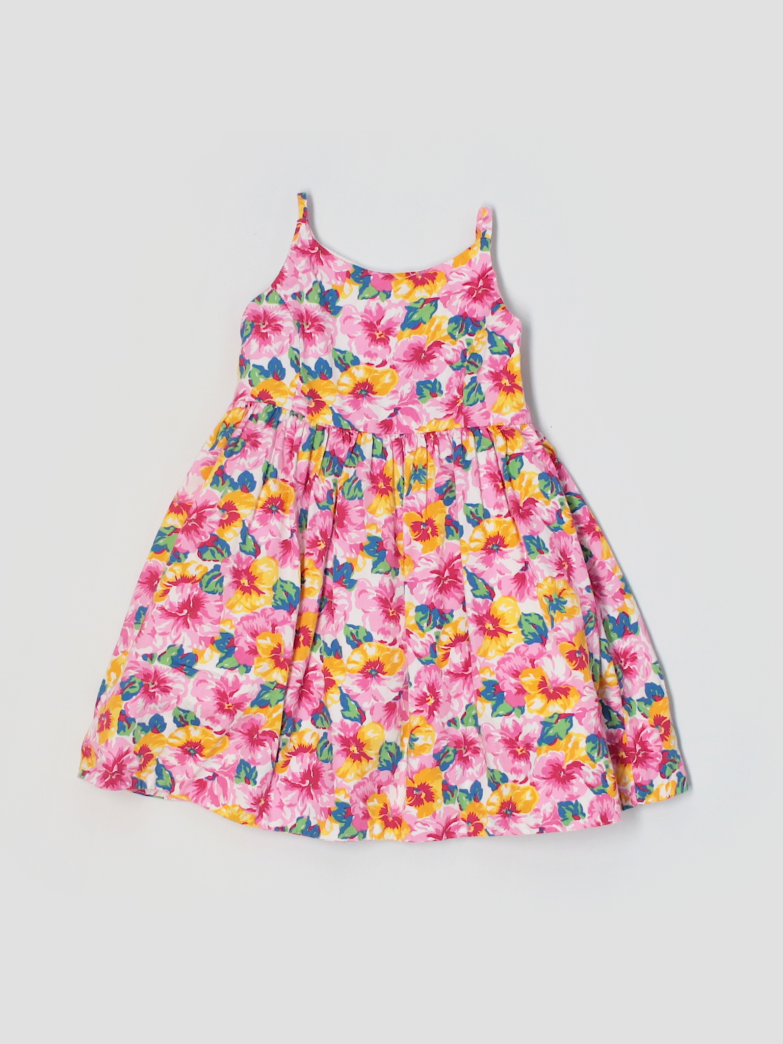 Ralph Lauren 100% Cotton Floral Pink Dress Size 2 - 86% off | thredUP