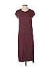 Madewell Marled Solid Burgundy Casual Dress Size XS - photo 1