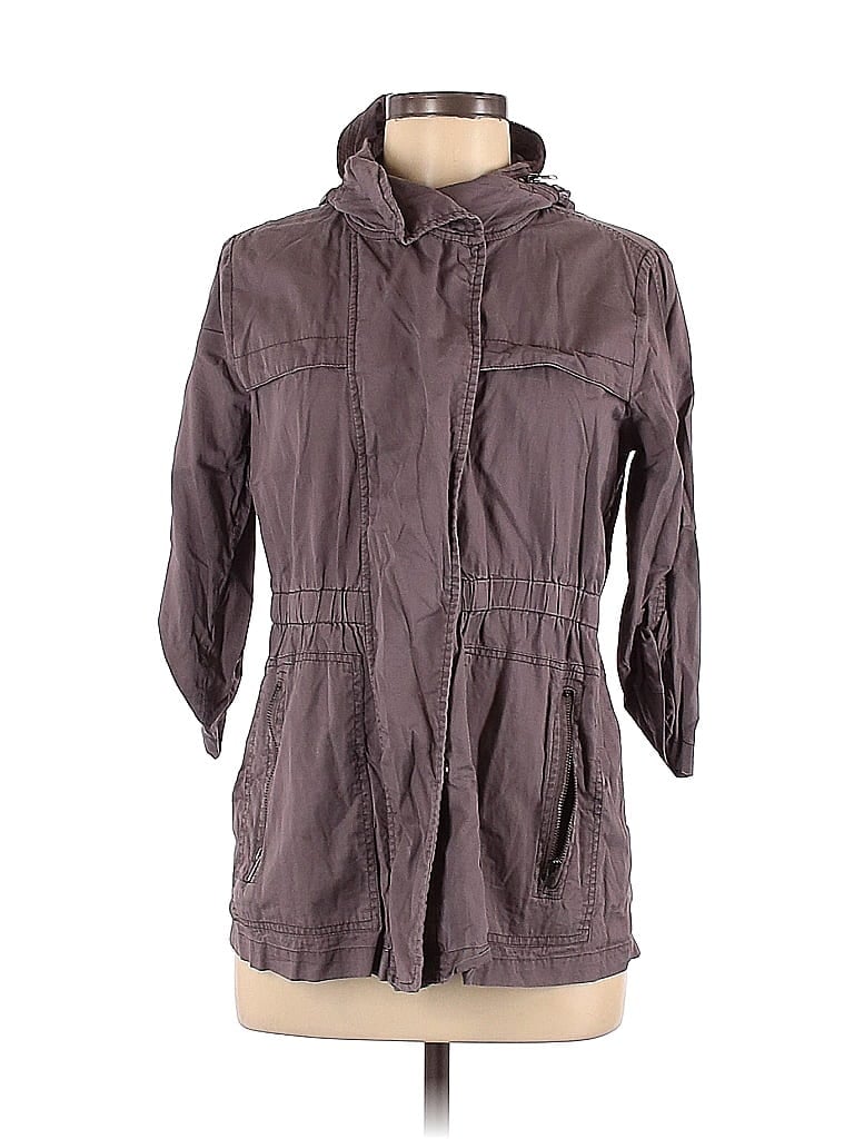 Pre-owned Love 21 Raincoat In Burgundy