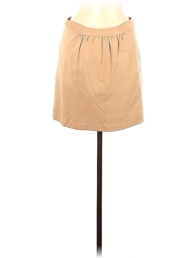 an original MILLY of New York Solid Tan Casual Skirt Size M - photo 1