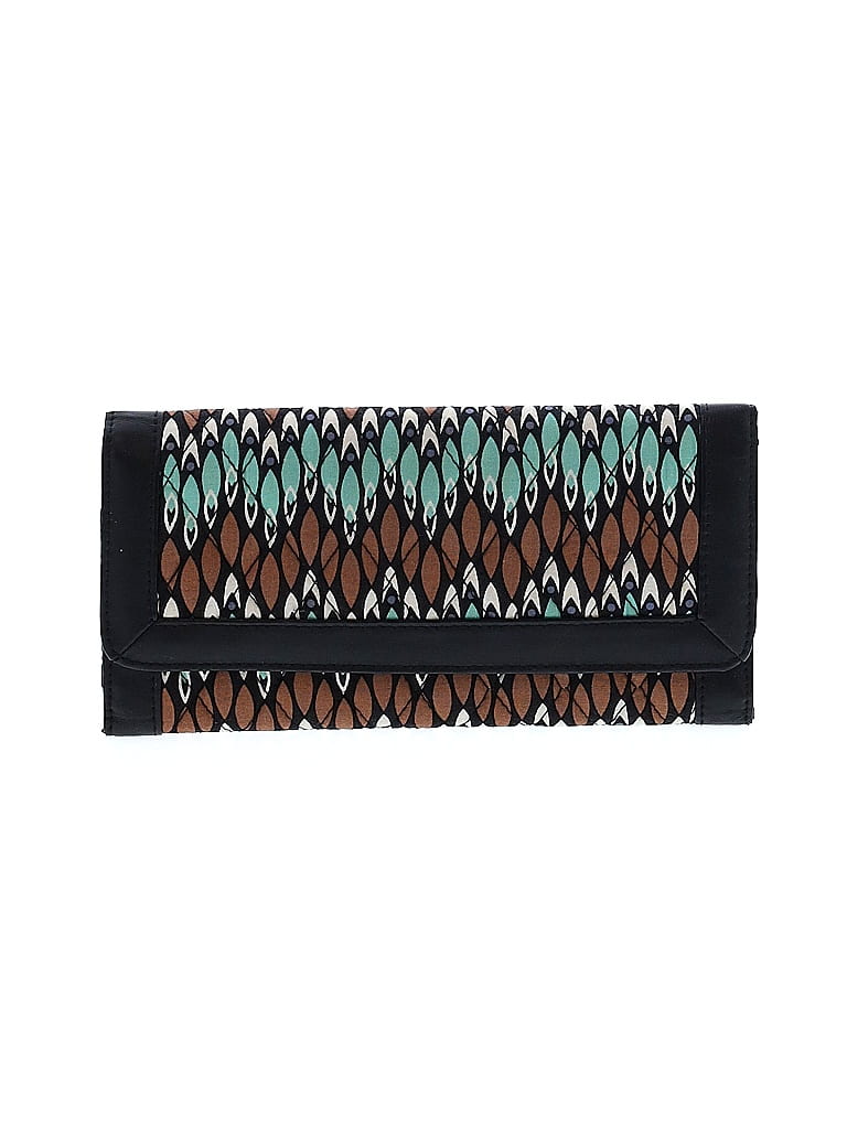 Vera Bradley 100% Cotton Stripes Multi Color Black Wallet One Size - photo 1