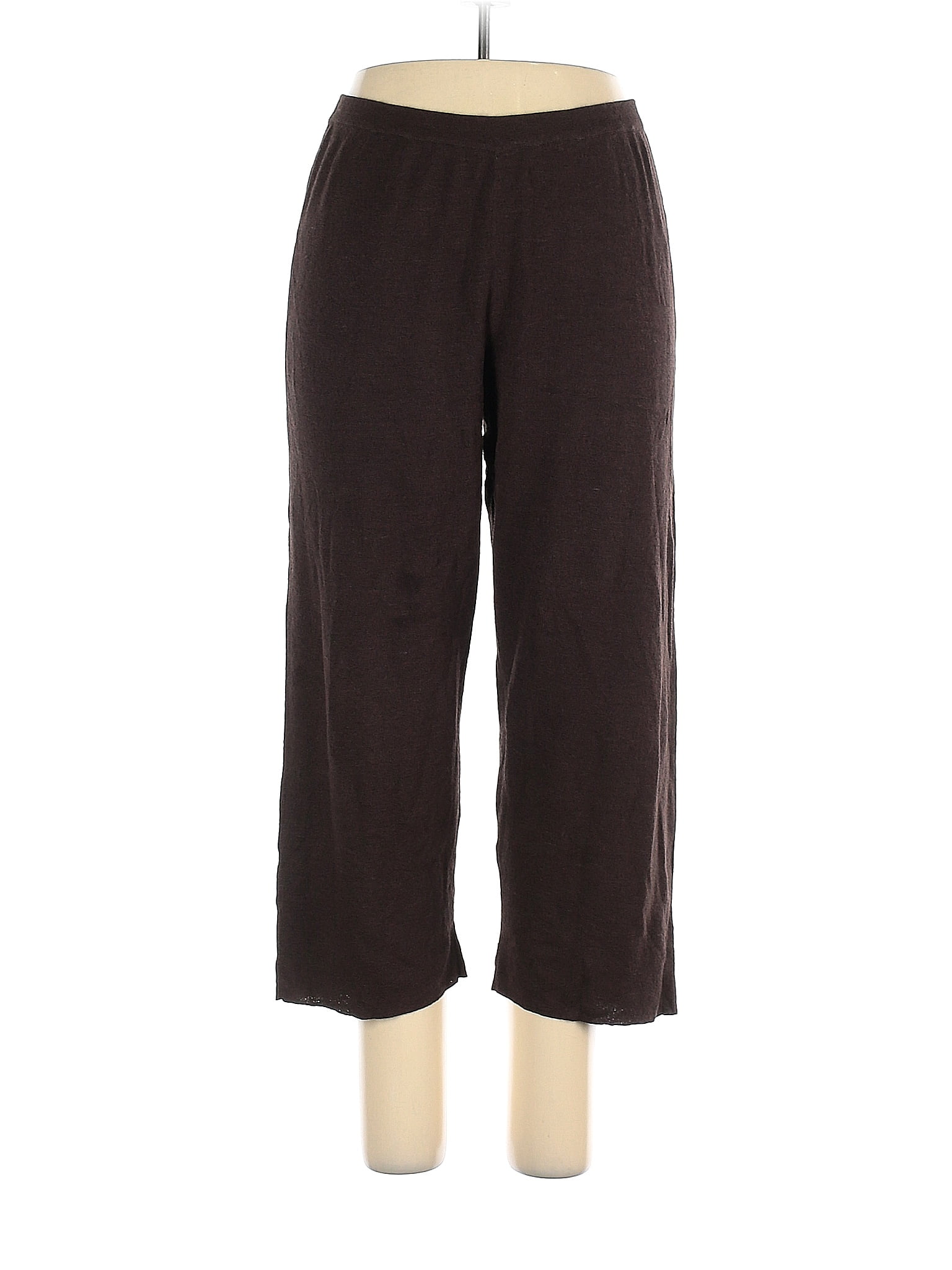 Chico's Design Brown Linen Pants Size XL (3) 71 off thredUP