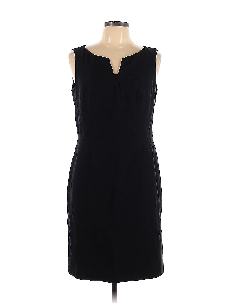 Worthington Solid Black Casual Dress Size 12 (Petite) - 53% off | thredUP