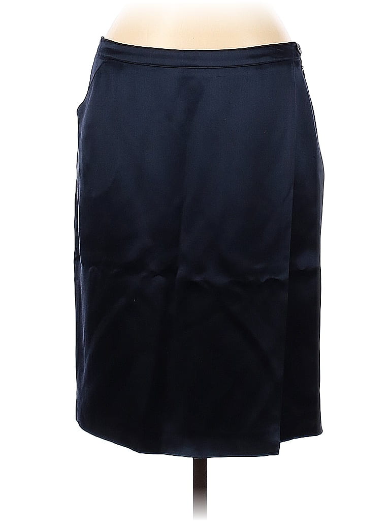 Armani Collezioni Solid Blue Casual Skirt Size 8 - photo 1