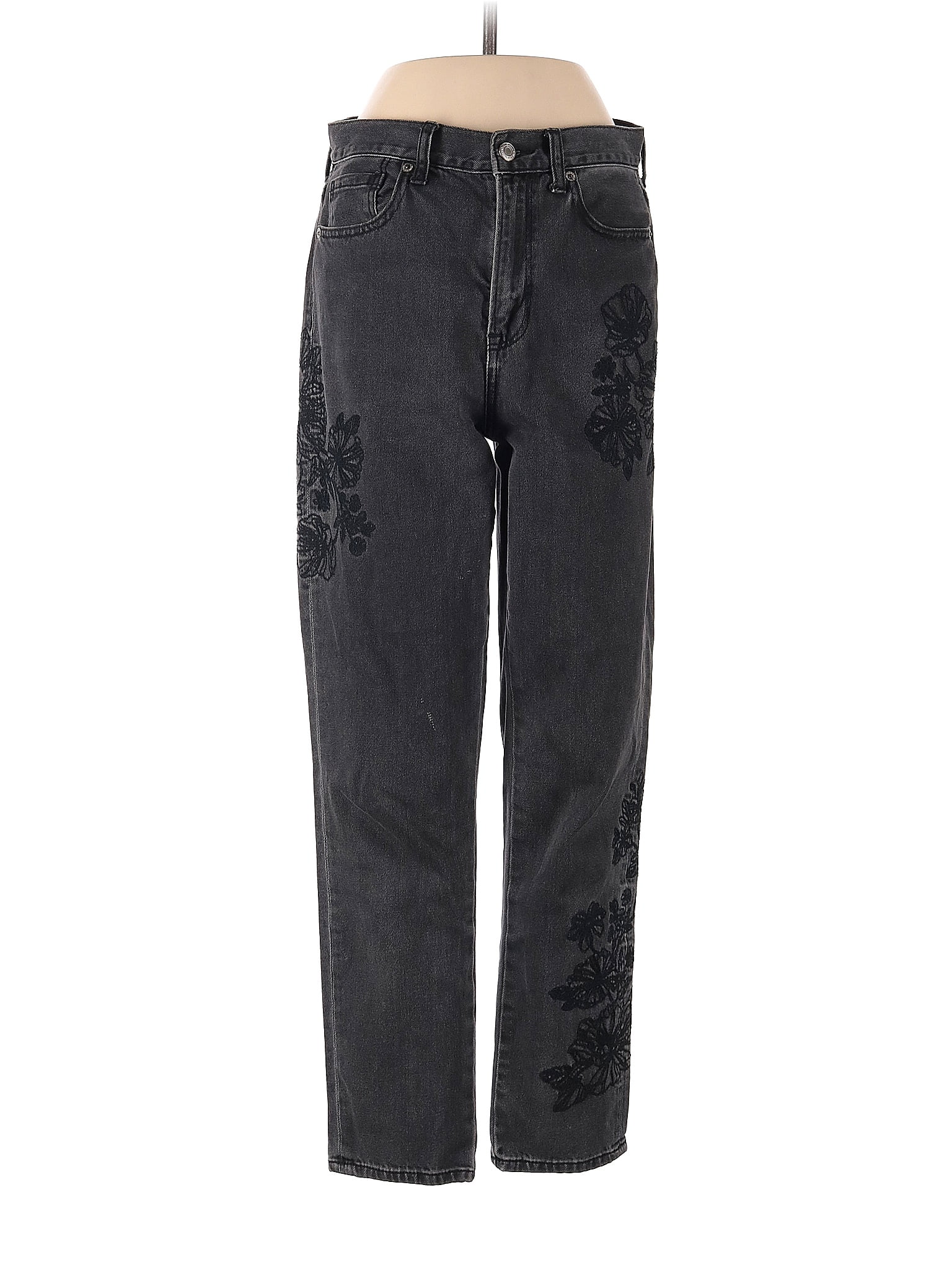 American Eagle Outfitters Solid Gray Jeans Size 4 51 off thredUP