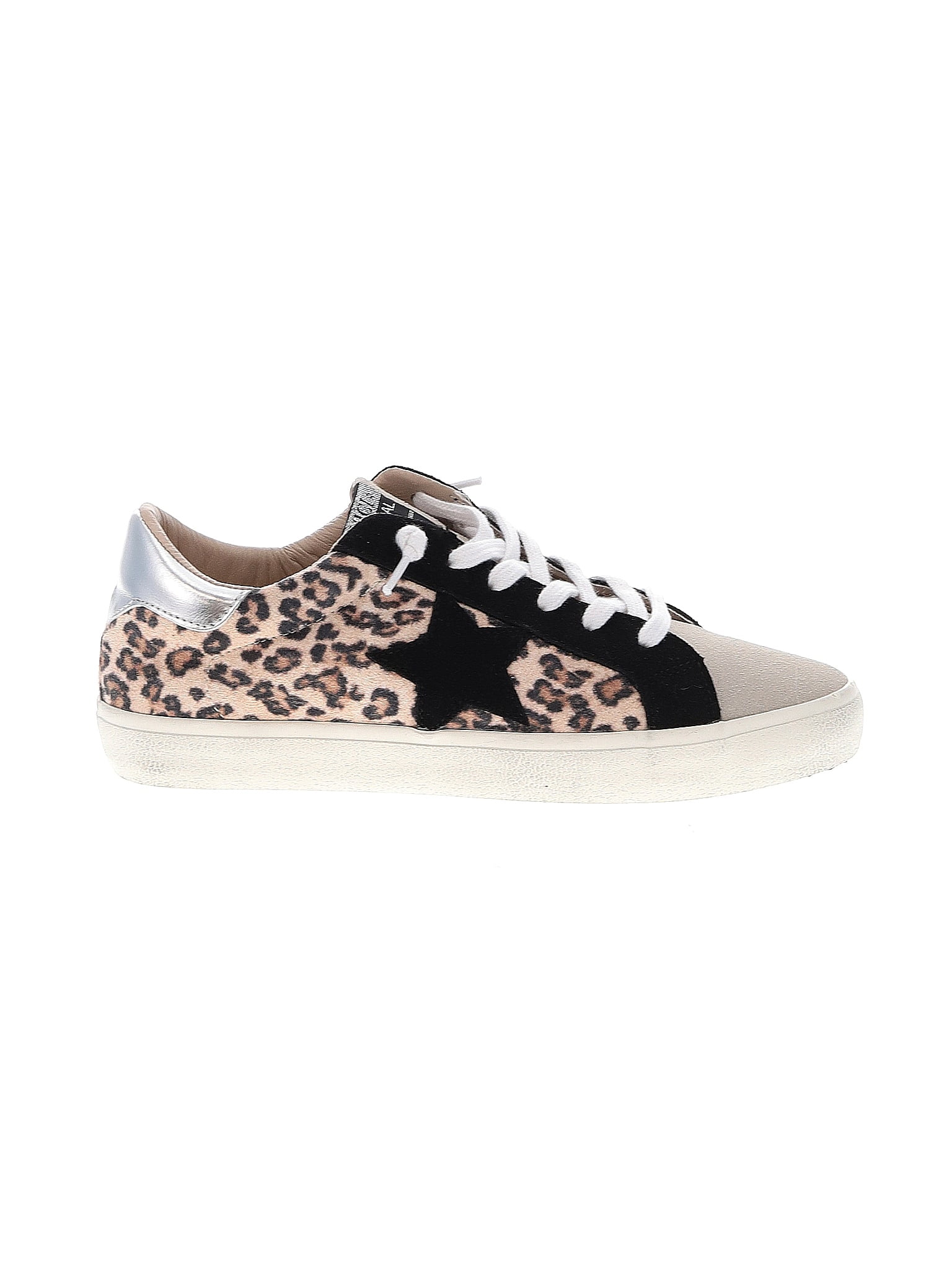 Modern Rush Color Block Leopard Print Multi Color Tan Sneakers