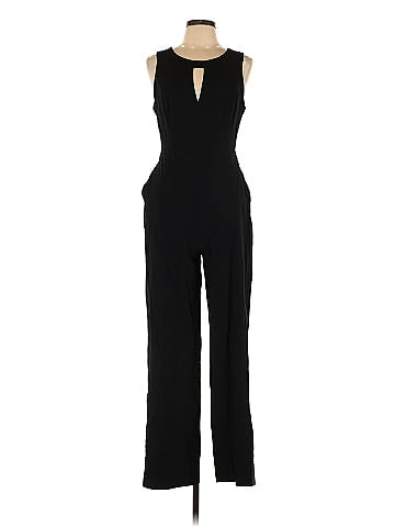 BCBGMAXAZRIA Solid Black Jumpsuit Size 10 83 off ThredUp