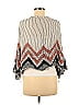 FP One 100% Rayon Chevron-herringbone Color Block Gray Cardigan Size Med - Lg - photo 2