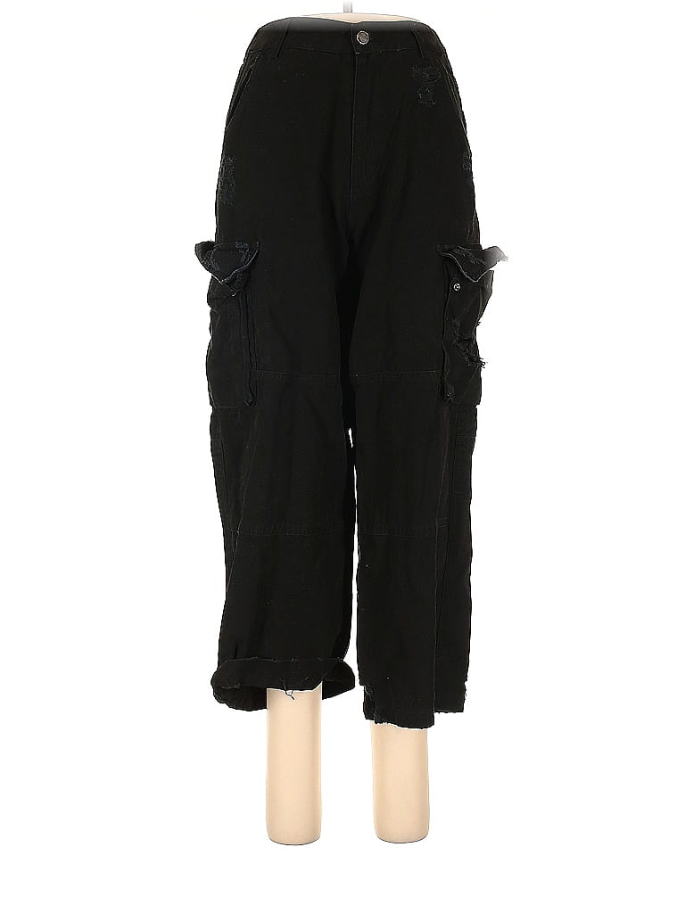 Carmar 100% Cotton Solid Black Cargo Pants Size 10 - photo 1