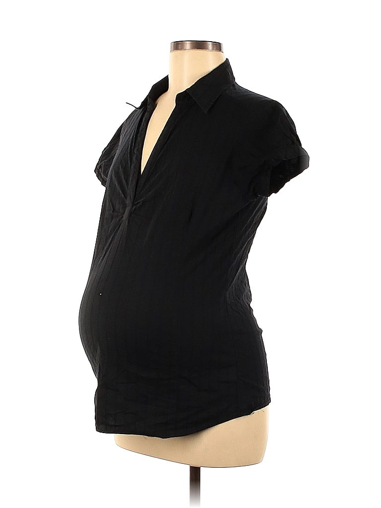 H&M Mama Black Short Sleeve Top Size M (Maternity) - photo 1