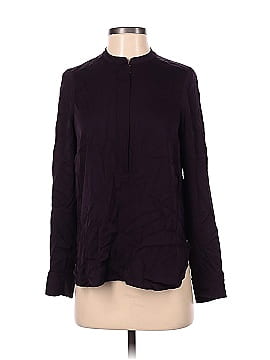 Vince. Long Sleeve Silk Top (view 1)