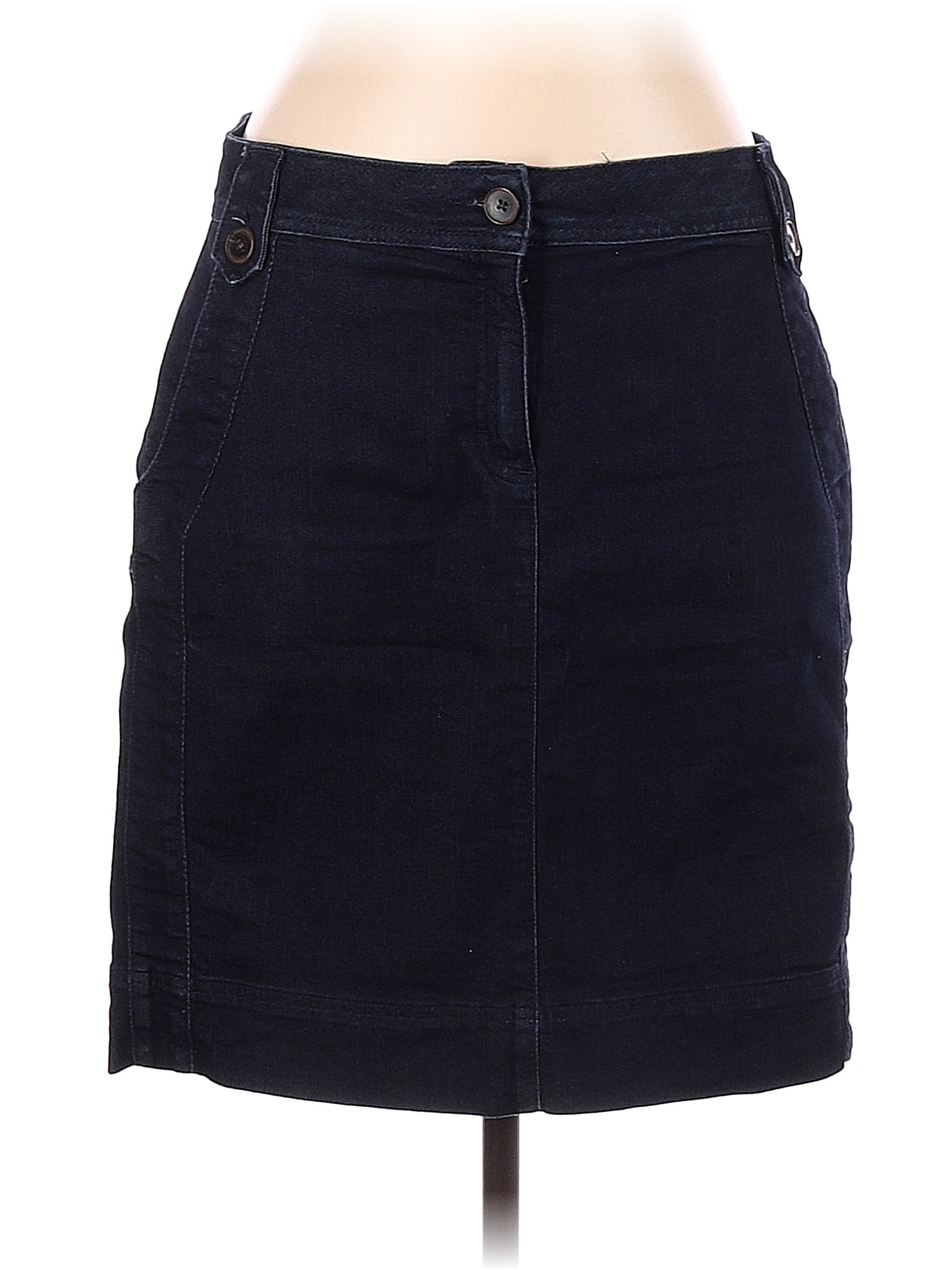 Dana Buchman Solid Blue Denim Skirt Size 12 68 off thredUP