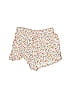 Volcom 100% Viscose Floral Floral Motif Paisley Tweed Hearts Stars Brocade Polka Dots Paint Splatter Print Ivory Shorts Size 10 (Petite) - photo 1