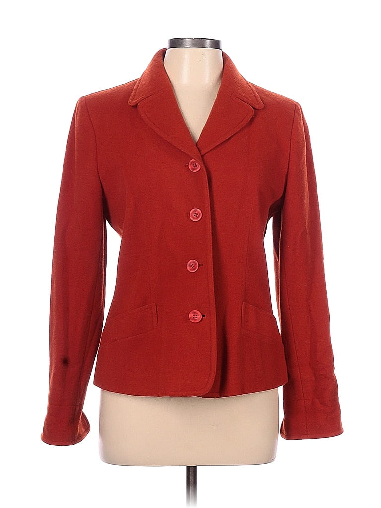 Harve Benard by Benard Holtzman Solid Red Jacket Size 10 - 86% off ...