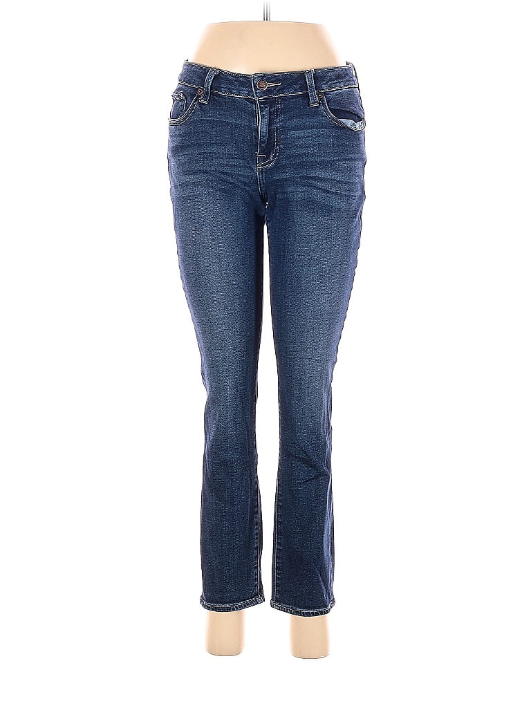 Lucky Brand Solid Blue Jeans 29 Waist - 71% off | thredUP