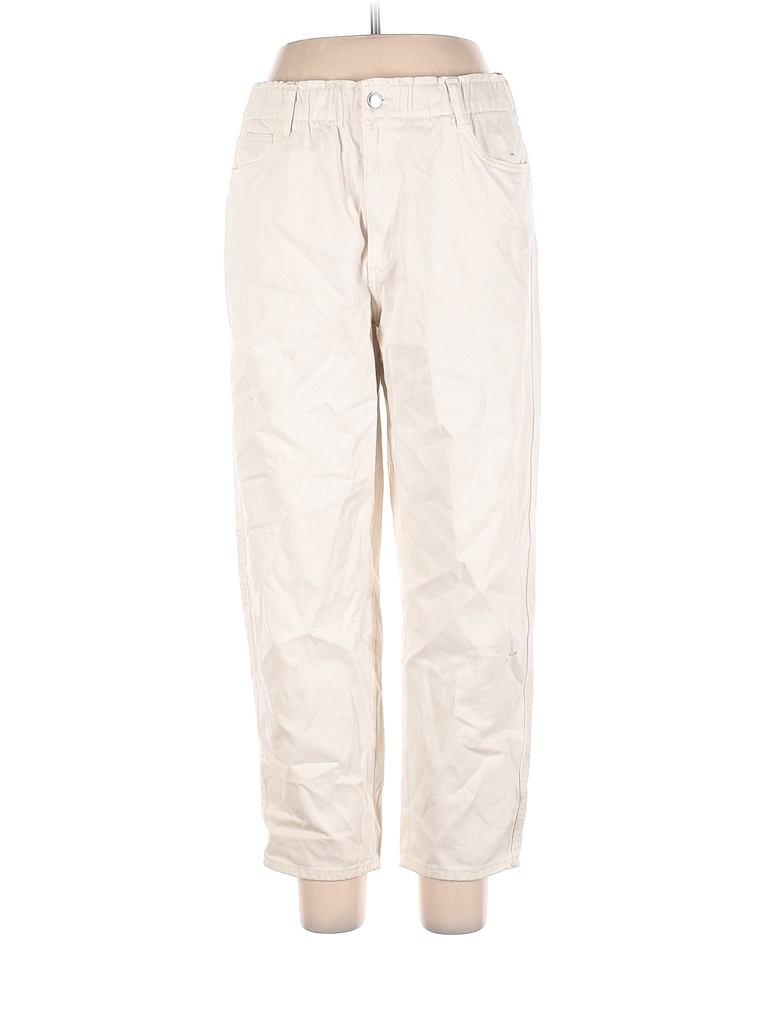 H&M 100% Cotton White Jeans Size 12 - 41% off | thredUP