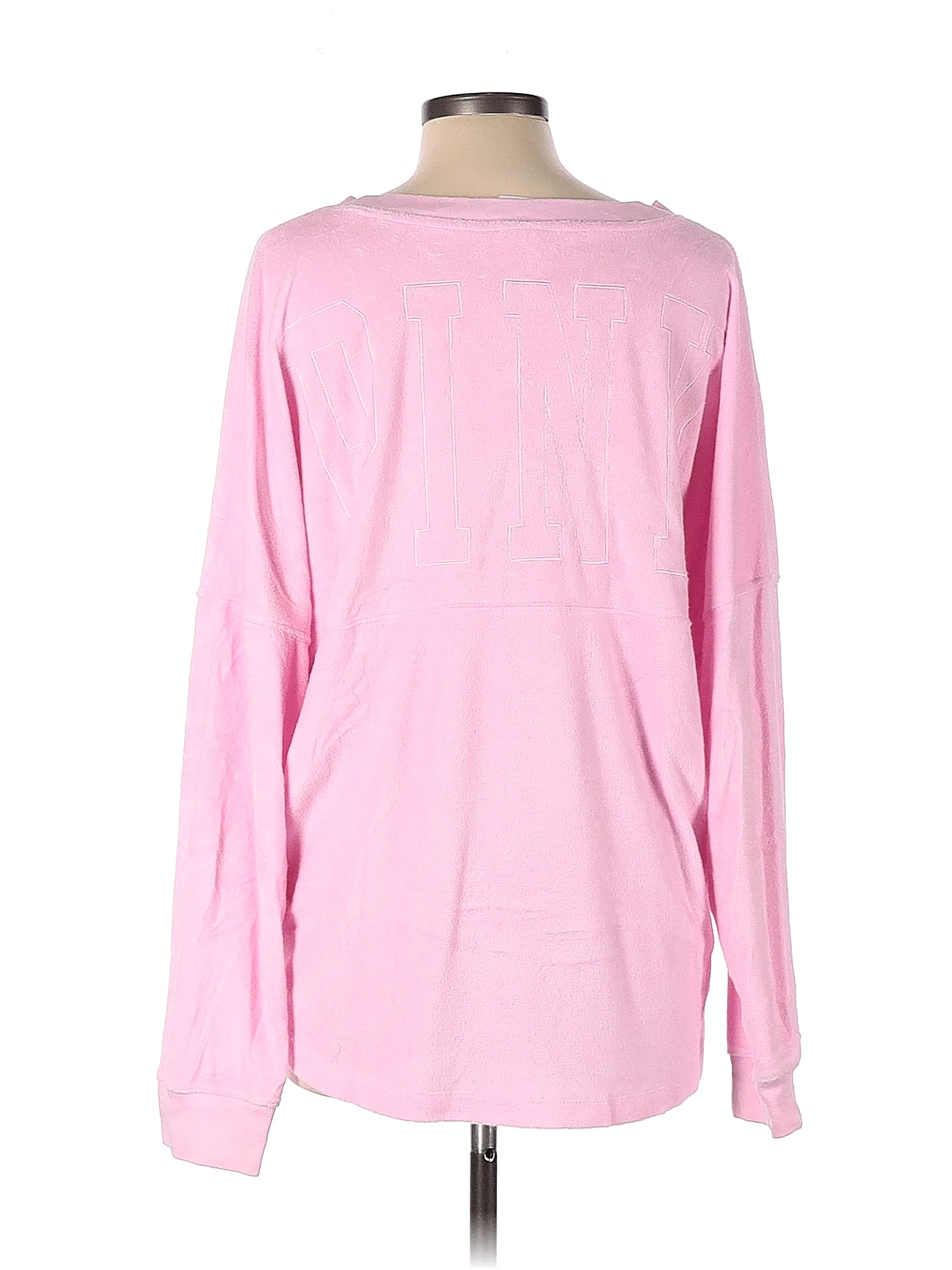 Victoria's Secret Pink Color Block Solid Pink Pullover Sweater Size XS -  51% off