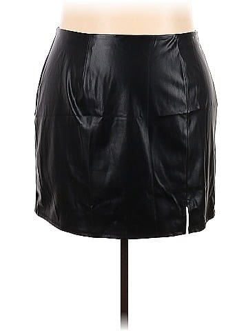 4x leather clearance skirt