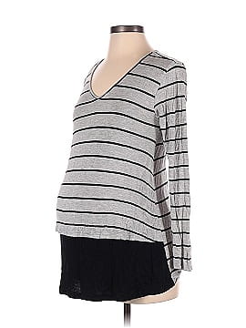 Everly Grey Long Sleeve Top (view 1)
