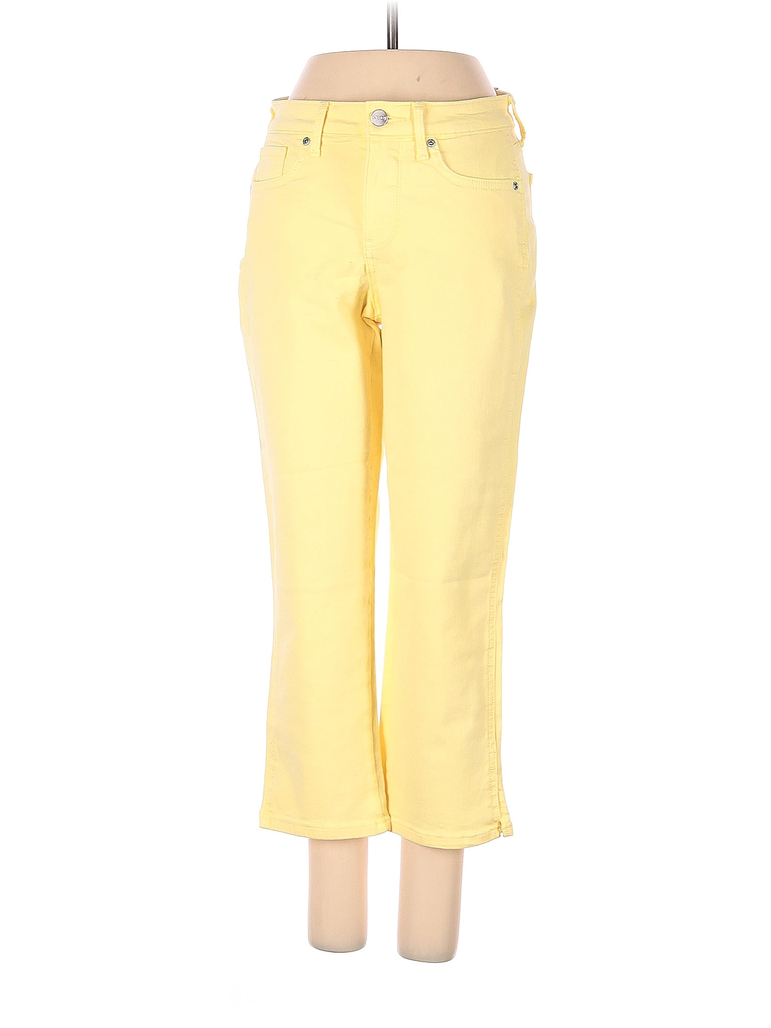 NYDJ Solid Yellow Jeans Size 0 88 off ThredUp