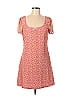Brave Soul Floral Motif Orange Pink Casual Dress Size M - photo 1